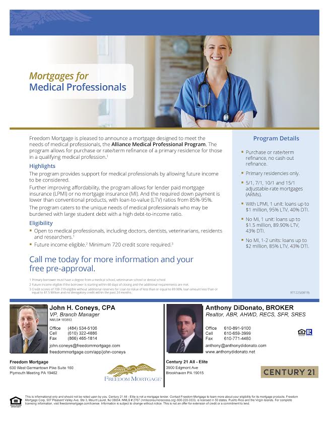 Mortgages for medical professionals 